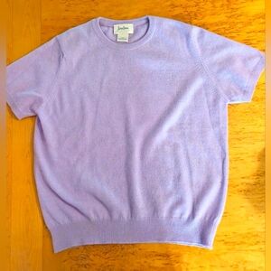 Neiman Marcus  Lavender Cashmere Crewneck Sweater